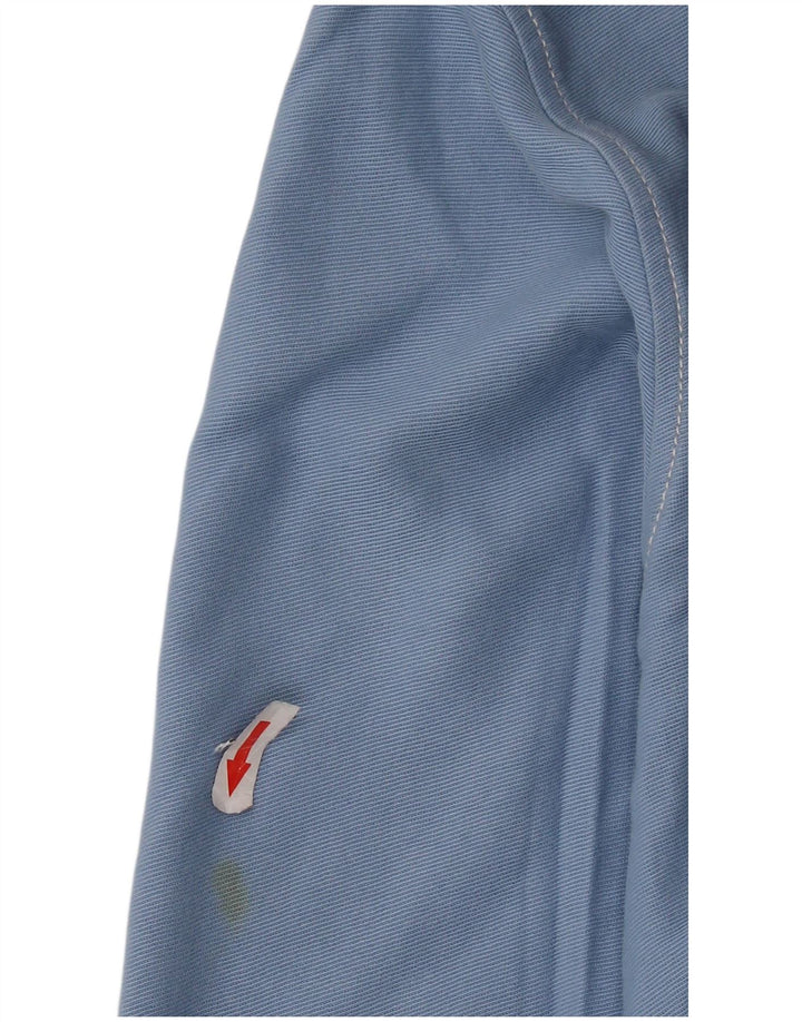 Мужской топ с рисунком PUMA, длинный рукав, синий хлопок, размер XL