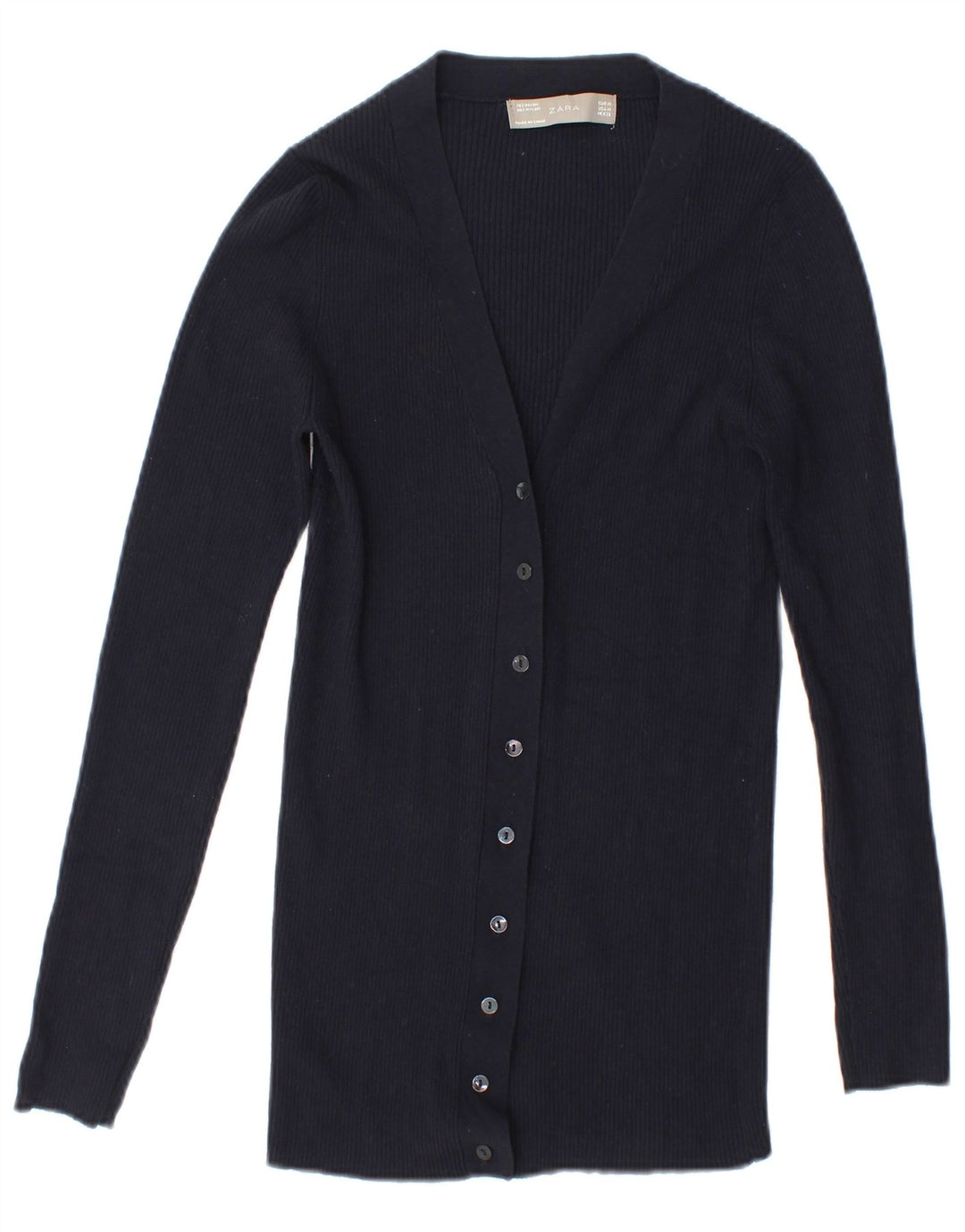 Женский кардиган Zara UK 14, средний темно-синий