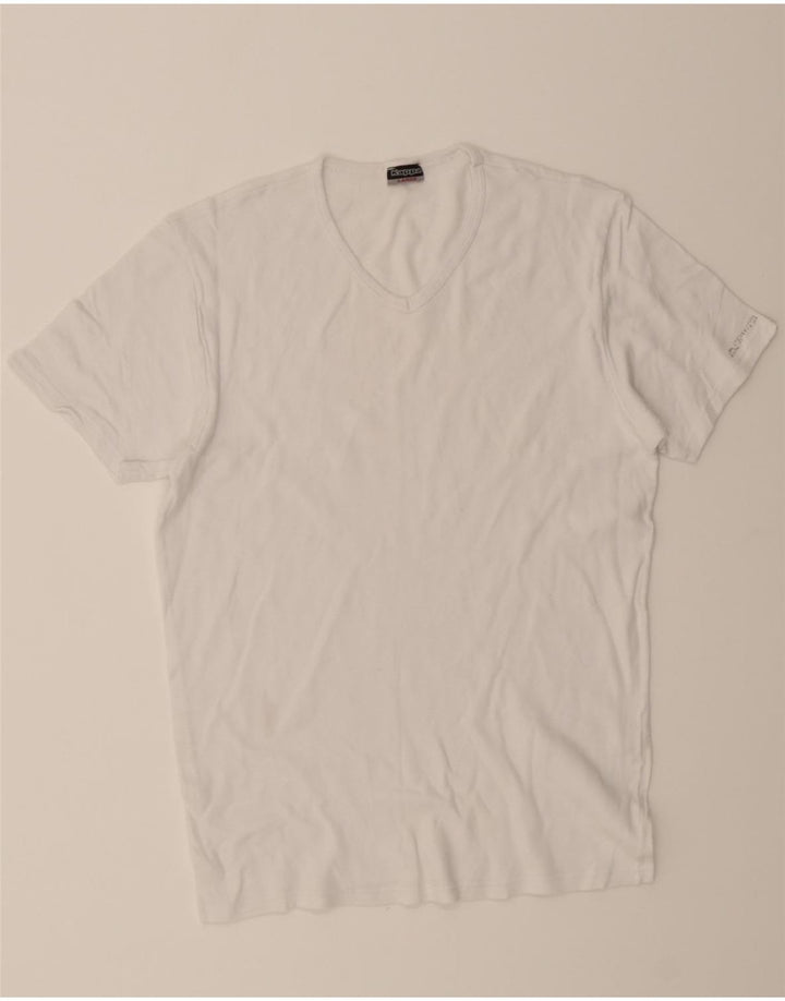 KAPPA Womens T-Shirt Top UK 16 Large White Vintage Kappa and Second-Hand Kappa from Messina Hembry 