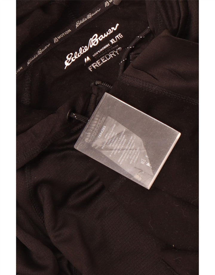 Мужской свитер с капюшоном на молнии Eddie Bauer XL, черный полиэстер