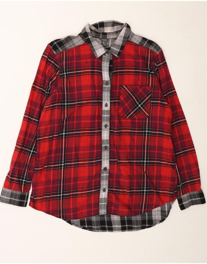 EDDIE BAUER Womens Flannel Shirt UK 18 XL Red Check Vintage Eddie Bauer and Second-Hand Eddie Bauer from Messina Hembry 