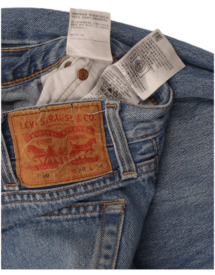 Мужские прямые джинсы Levi's 516 W28 L34 синие, хлопок