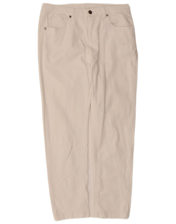 Женские прямые джинсы Hobbs UK 12 Medium W30 L27, белый хлопок