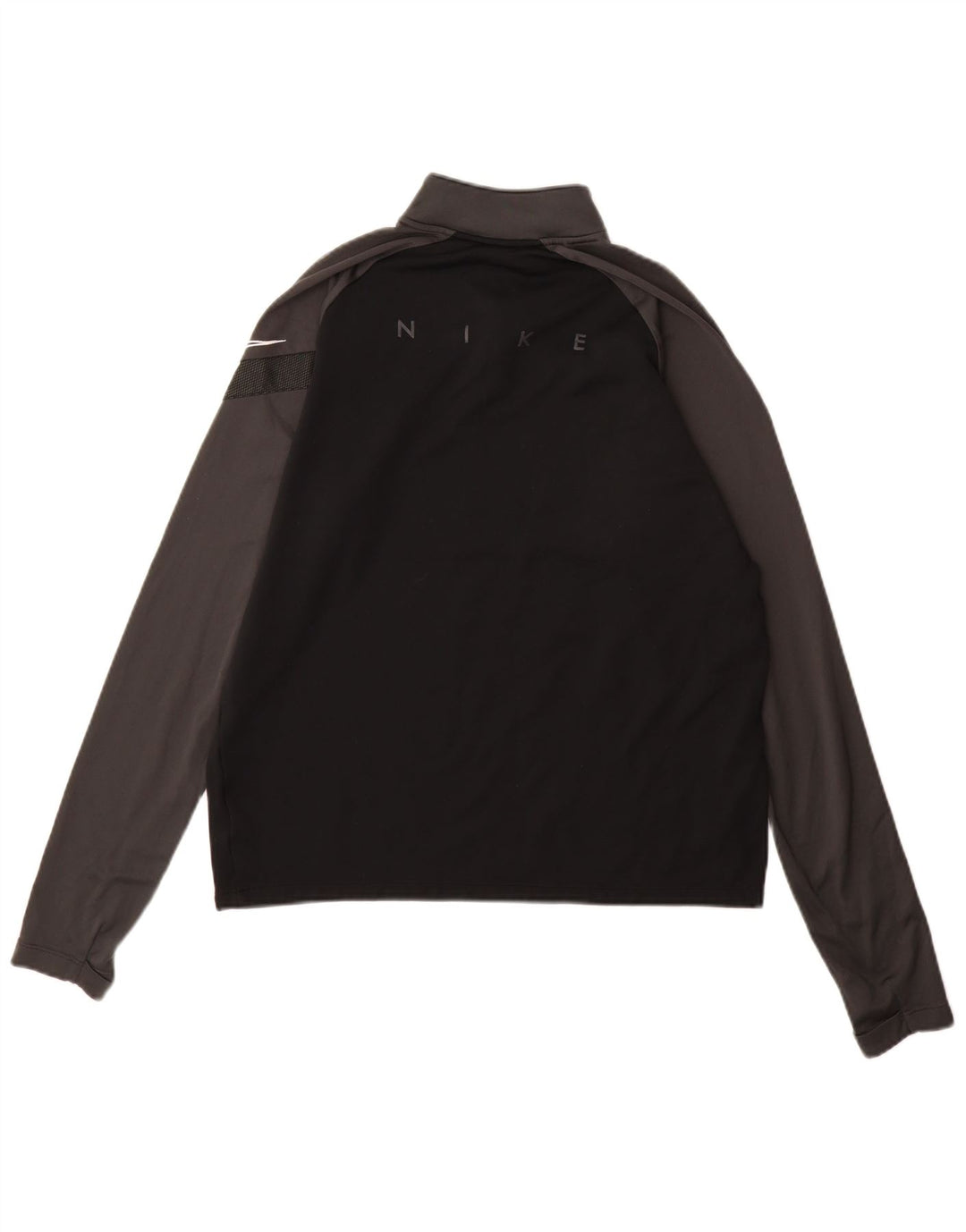 Мужской пуловер спортивный костюм Nike Dri Fit, средний черный полиэстер с цветными блоками