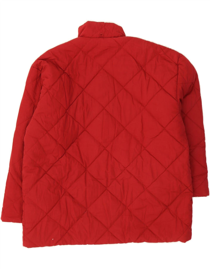 VINTAGE Girls Oversized Reversible Jacket 13-14 Years Red Polyester Vintage Vintage and Second-Hand Vintage from Messina Hembry 
