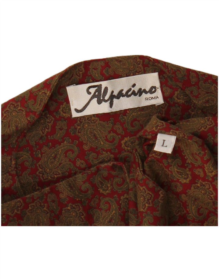 Винтажный мужской жилет большого размера цвета хаки с узором пейсли