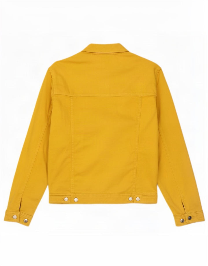 Мужская джинсовая куртка Zara UK 36, маленькая, желтая, хлопок