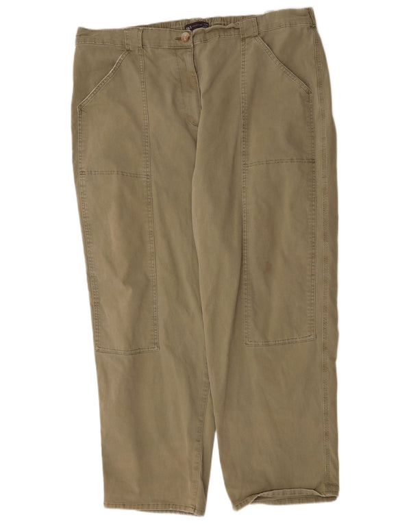 Женские повседневные зауженные брюки Marks & Spencer UK 22 3XL W44 L28 хаки