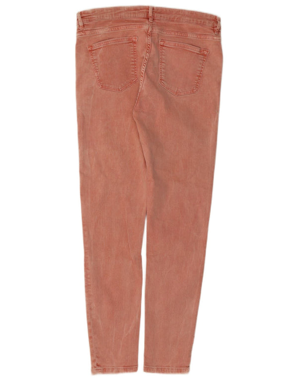 Женские джинсы скинни Zara EU 42, большие W32 L27, розовый хлопок