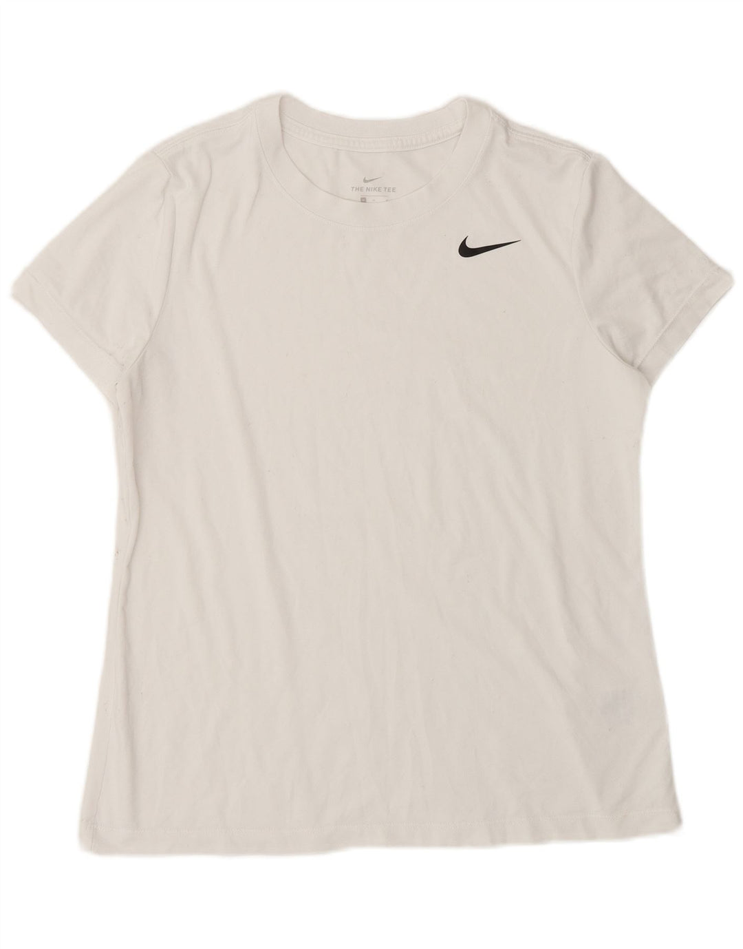 Женская футболка NIKE Dri Fit Top UK 14, средний белый полиэстер