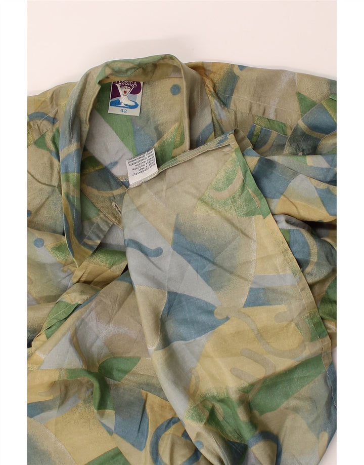 YESSICA Womens Abstract Pattern Shirt Blouse EU 42 Large Multicoloured Vintage Yessica and Second-Hand Yessica from Messina Hembry 