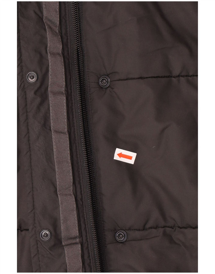 Женское стеганое пальто с капюшоном Jack Wolfskin UK 18 XL, серый полиэстер