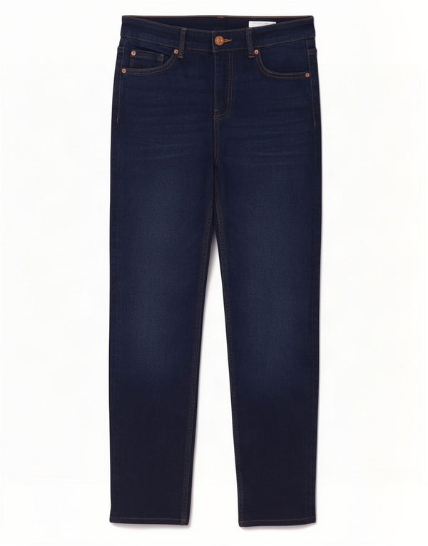Женские прямые джинсы Marks & Spencer UK 12 Medium W30 L28 Темно-синие