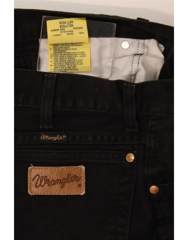 Мужские прямые джинсы Wrangler Evolution W32 L36, черный хлопок
