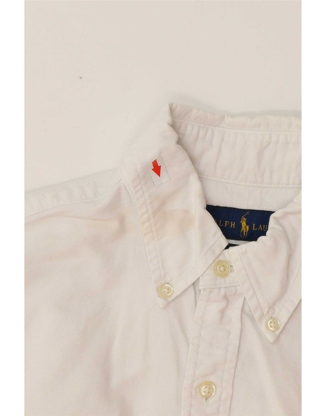 Мужская рубашка узкого кроя Ralph Lauren, маленький белый хлопок