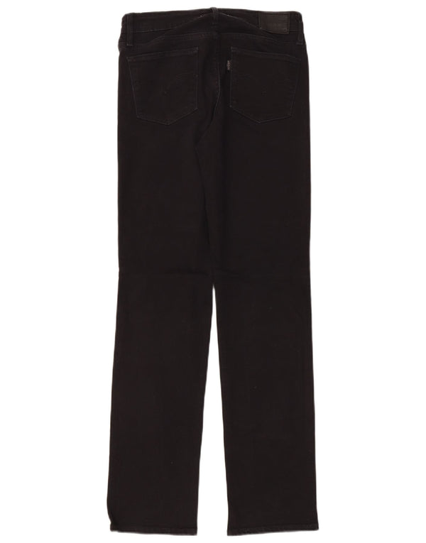 Женские прямые джинсы Levi's 714 W27 L30, черный хлопок