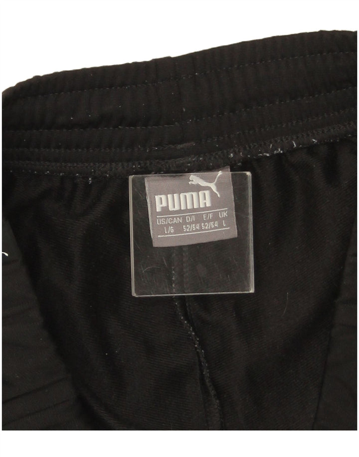 Мужские спортивные брюки Puma, большие черные цветные блоки