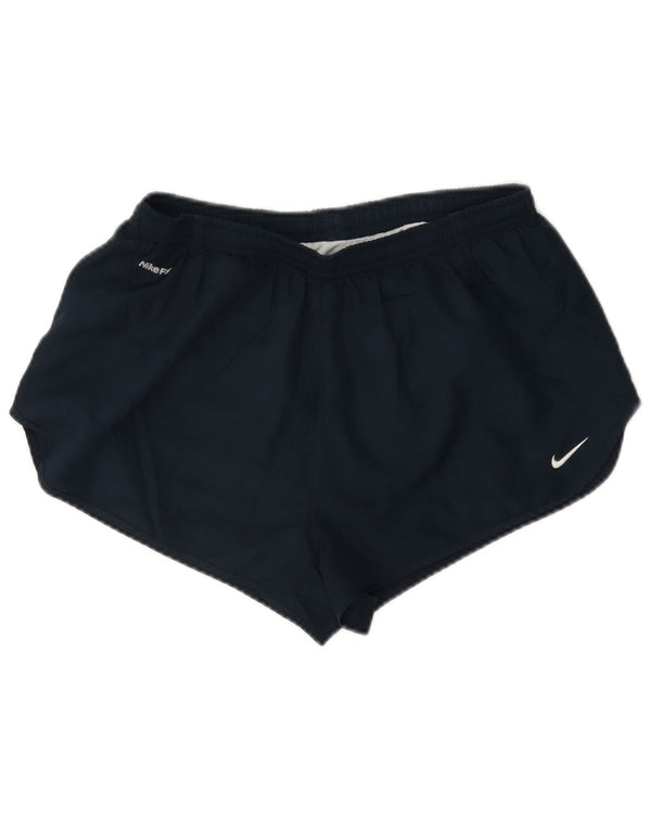 Женские спортивные шорты Nike UK 12, средний темно-синий, полиэстер
