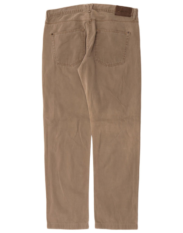 Мужские прямые повседневные брюки Massimo Dutti EU 46 XL W36 L32 серого цвета, хлопок