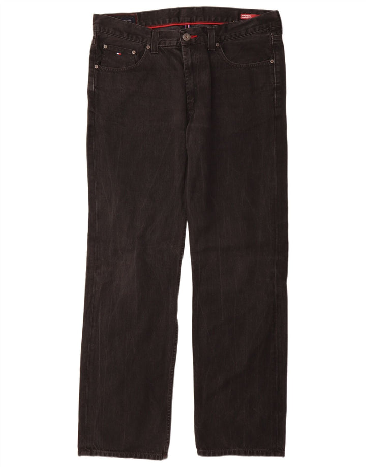 Мужские прямые джинсы Tommy Hilfiger Madison W36 L34, черный хлопок