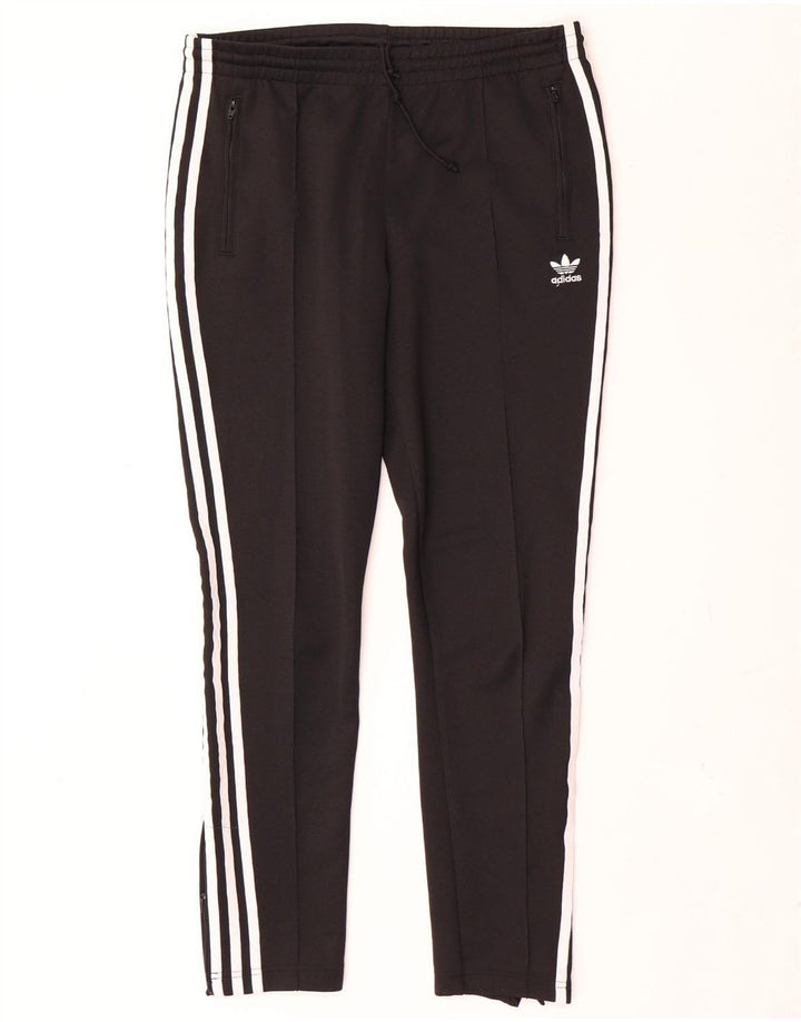 Женские спортивные брюки Adidas UK 12, средний черный полиэстер