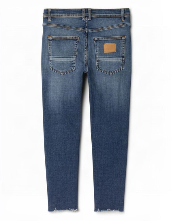 Мужские укороченные джинсы скинни Zara EU 42, большие W32 L25, синие, хлопок