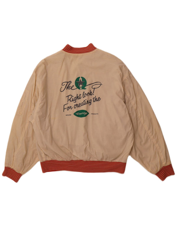 Мужская двусторонняя куртка QUARRY с графическим рисунком UK 42 XL, белый хлопок