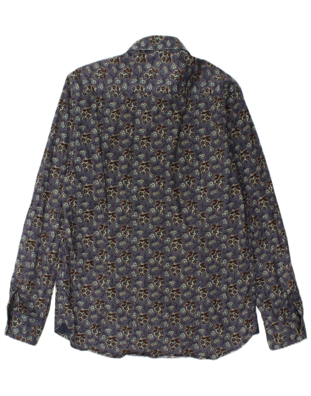 CARRERA Мужская рубашка из хлопка среднего фиолетового цвета с цветочным принтом