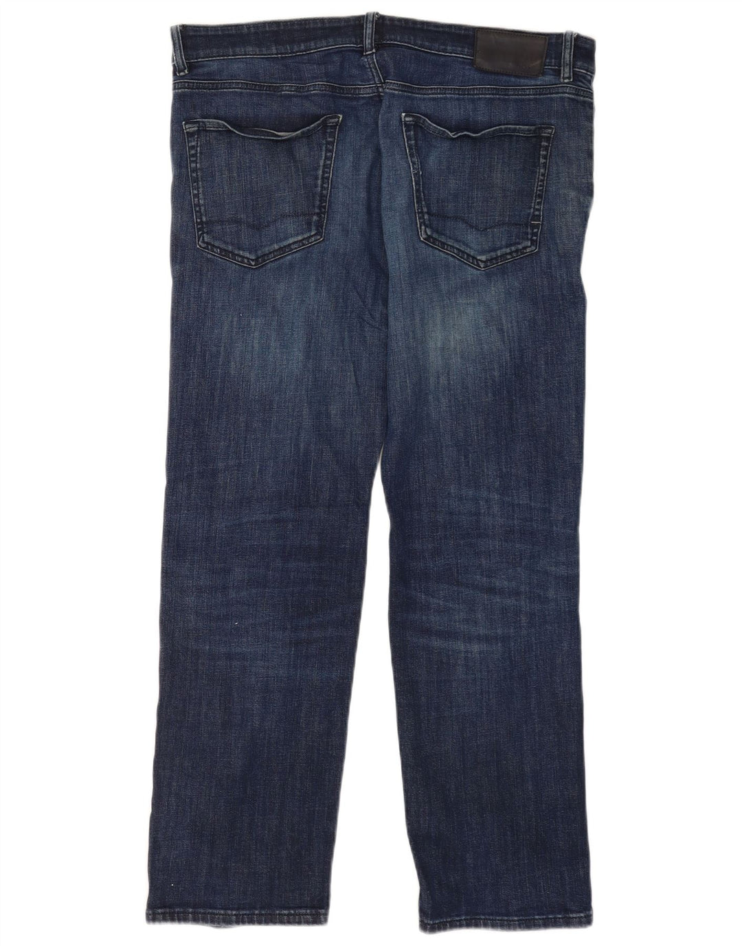 Женские прямые джинсы Hugo Boss W36 L32 синие, хлопок