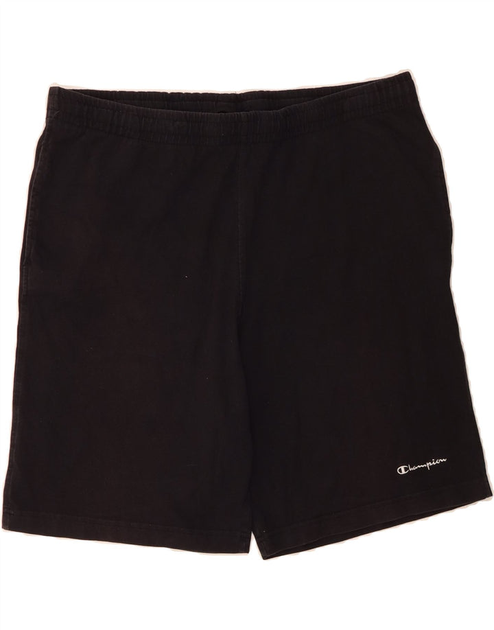 CHAMPION Mens Sport Shorts 2XL  Black Cotton Vintage Champion and Second-Hand Champion from Messina Hembry 