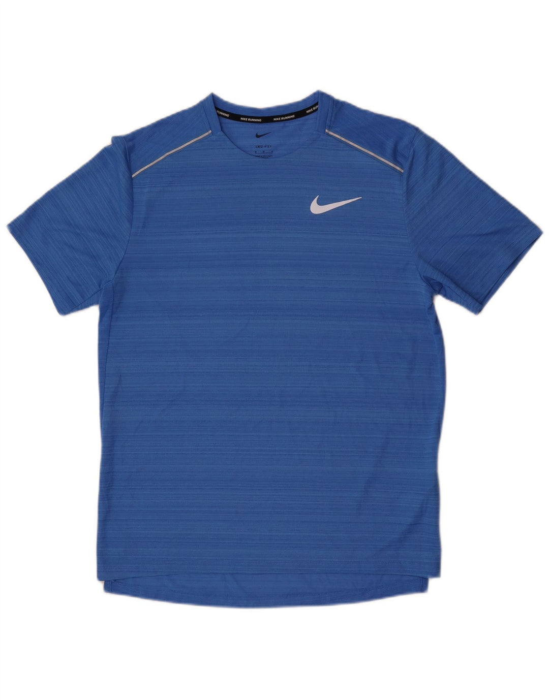 Мужская футболка Nike Dri Fit из полиэстера средней синей полоски