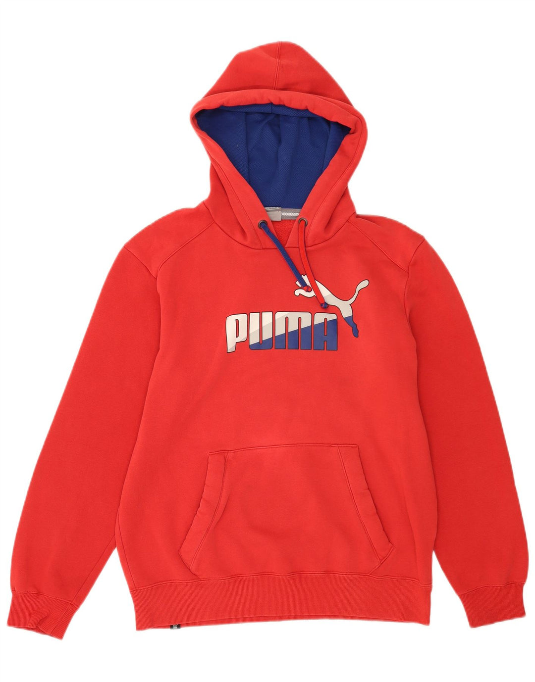 Мужской джемпер с капюшоном Puma, красный, хлопковый