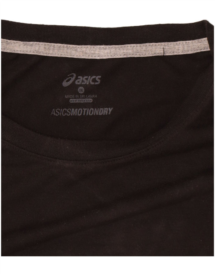 Мужская футболка Asics Top 2XL, черный хлопок