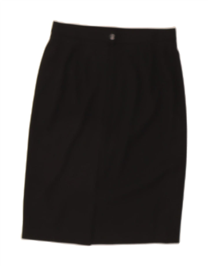 ESCADA Womens by Margaretha Ley Midi Skirt IT 42 Medium W30  Black Wool Vintage Escada and Second-Hand Escada from Messina Hembry 