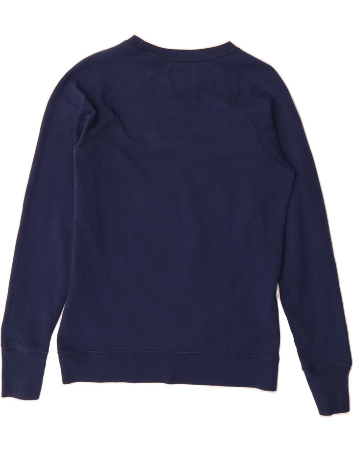 CHAMPION Womens Graphic Sweatshirt Jumper UK 14 Medium Navy Blue Vintage Champion and Second-Hand Champion from Messina Hembry 