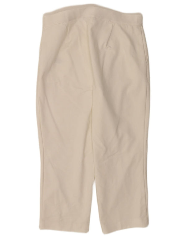 Женские зауженные капри Marks & Spencer UK 14, большие W34 L21 Off White