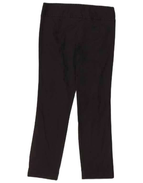 Женские прямые повседневные брюки Benetton EU 40 Medium W28 L26, черные, хлопковые