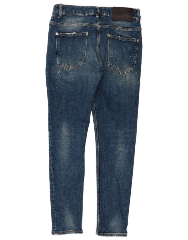 Мужские джинсы скинни Zara EU 40 Medium W31 L29, синий хлопок