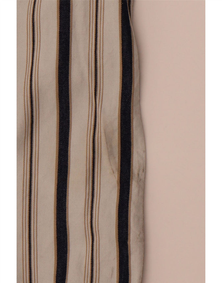 Мужская фланелевая рубашка LEVI'S маленькая белая в полоску