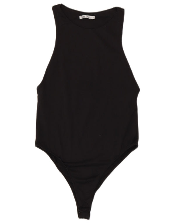 Женское боди Zara UK 12, средний черный
