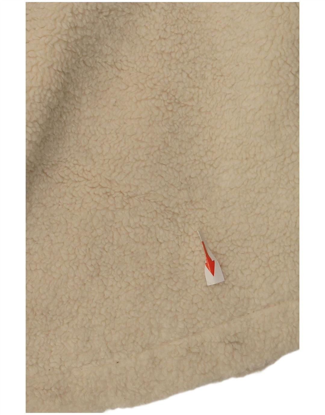 Женская флисовая куртка оверсайз Topshop UK 10, маленький размер, бежевый полиэстер