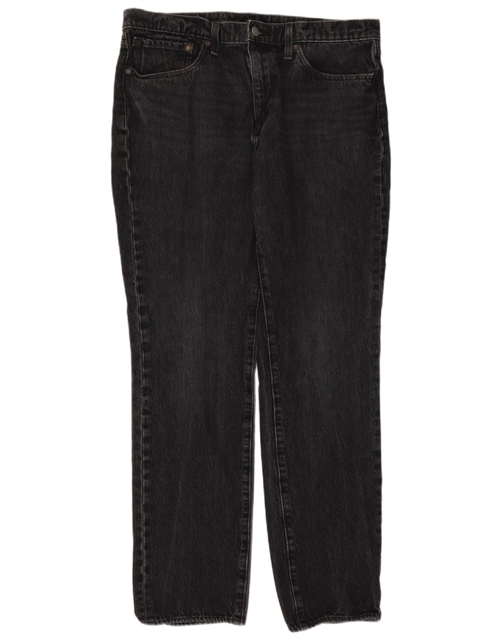 Мужские прямые джинсы Levi's W36 L31 серые, хлопок