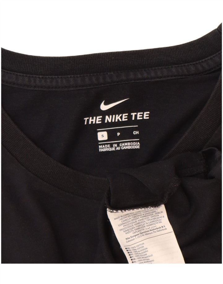 Мужская футболка с рисунком Nike, маленький черный хлопок