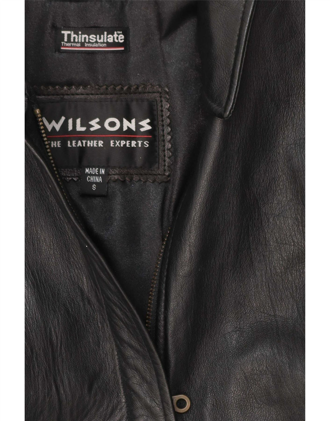 Женская кожаная куртка Wilsons UK 10, маленькая, черная, классическая