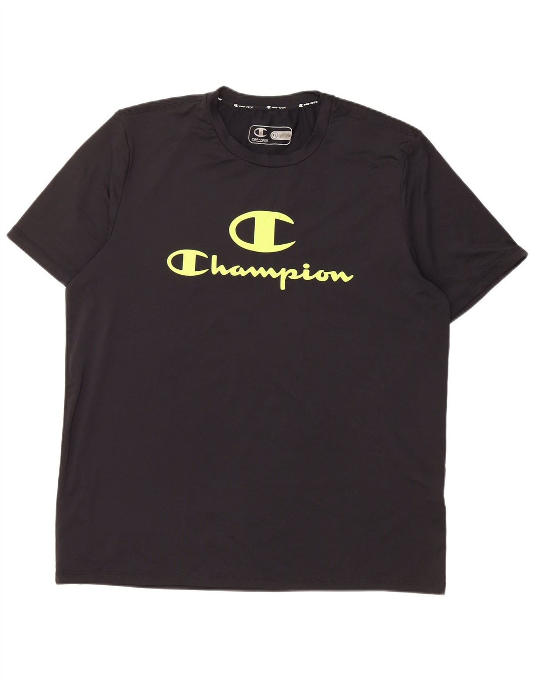 Мужская футболка с рисунком CHAMPION, верх XL, черный полиэстер