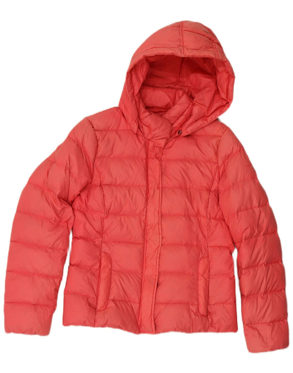Женская стеганая куртка с капюшоном Woolrich UK 10, маленькая розовая из полиамида