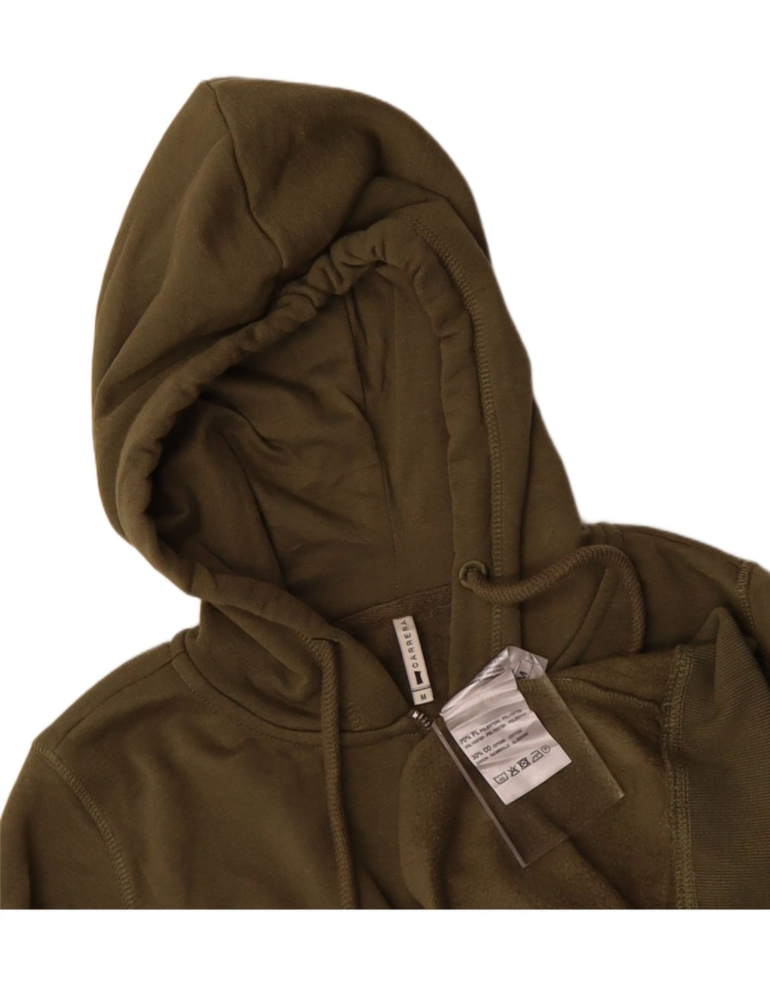 CARRERA Womens Zip Hoodie Sweater UK 14 Medium Khaki Polyester Vintage Carrera and Second-Hand Carrera from Messina Hembry 