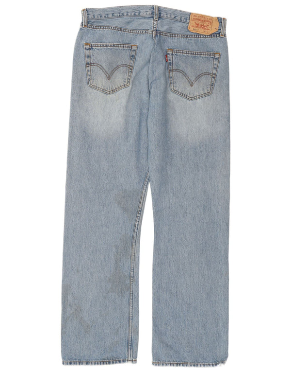 Мужские прямые джинсы Levi's 501 W36 L32 синие, хлопок