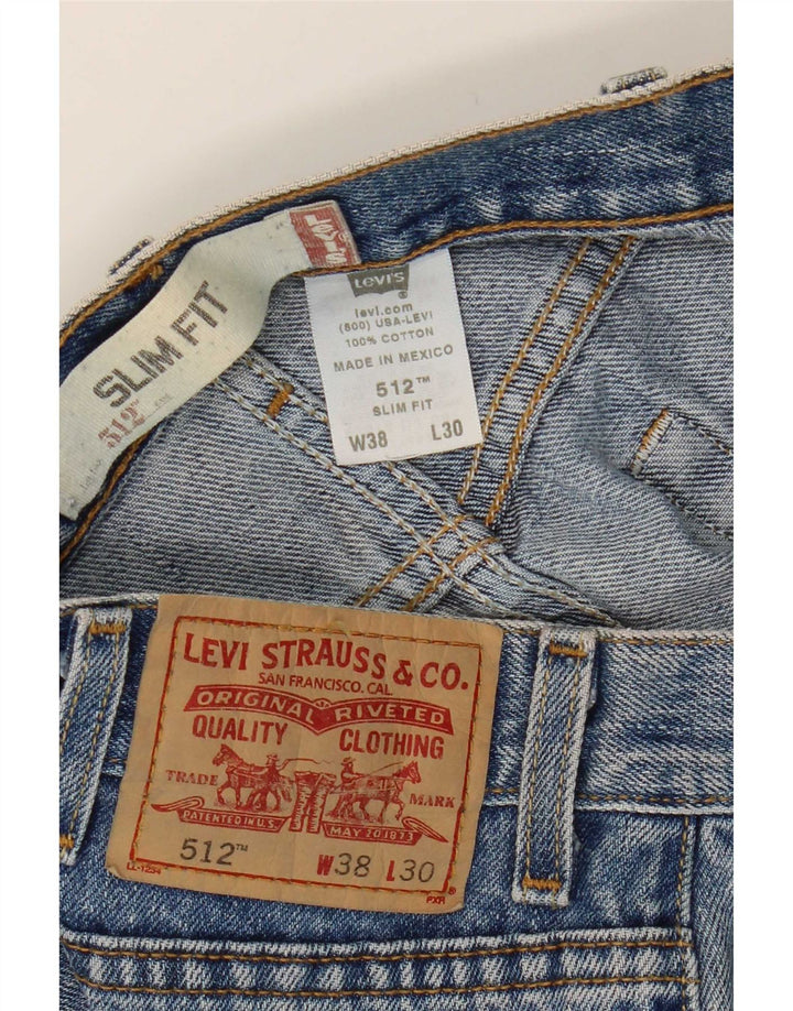 Мужские джинсы Levi's Slim 512 W38 L27 синие, хлопок