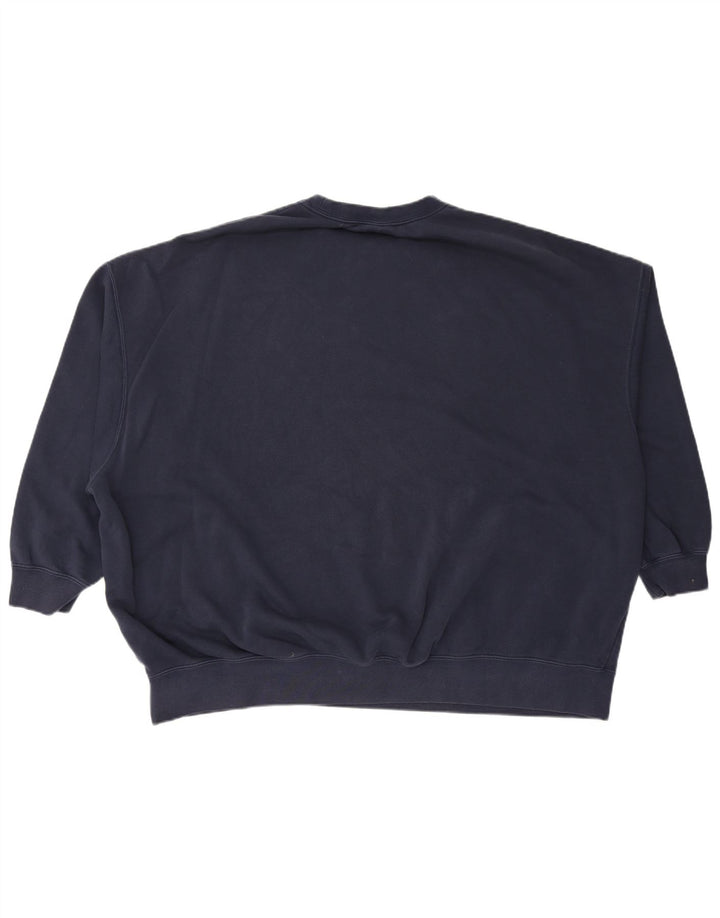 Женский свитер оверсайз с рисунком NIKE UK 16, большой темно-синий